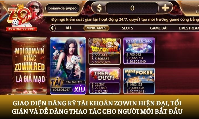 đăng ký Zowin đăng ký Zowin