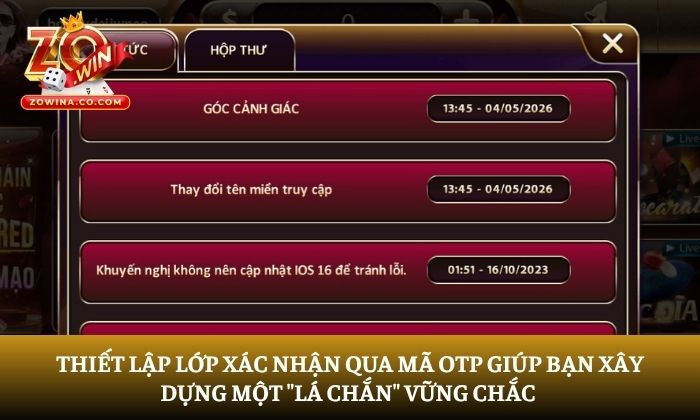 đăng nhập Zowin