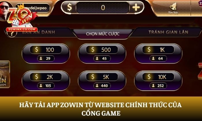 tải app Zowin tải app Zowin